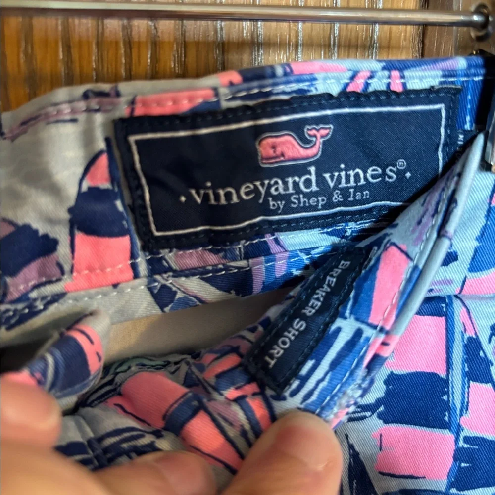 Vineyard Vines Men's Breaker Short - Sailboat Print - Vibrant and Colorful